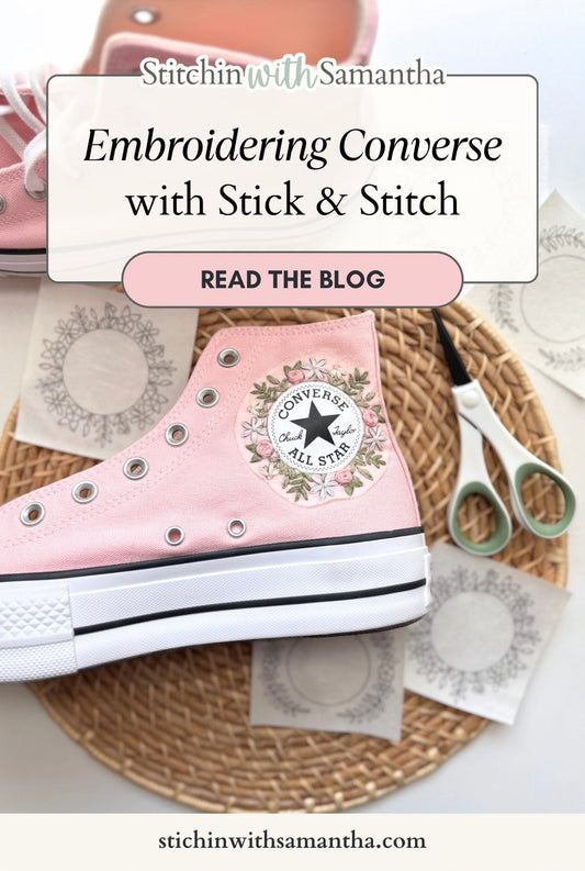 DIY Embroidered Converse: How to Customize Your Sneakers with Stick & Stitch Patterns