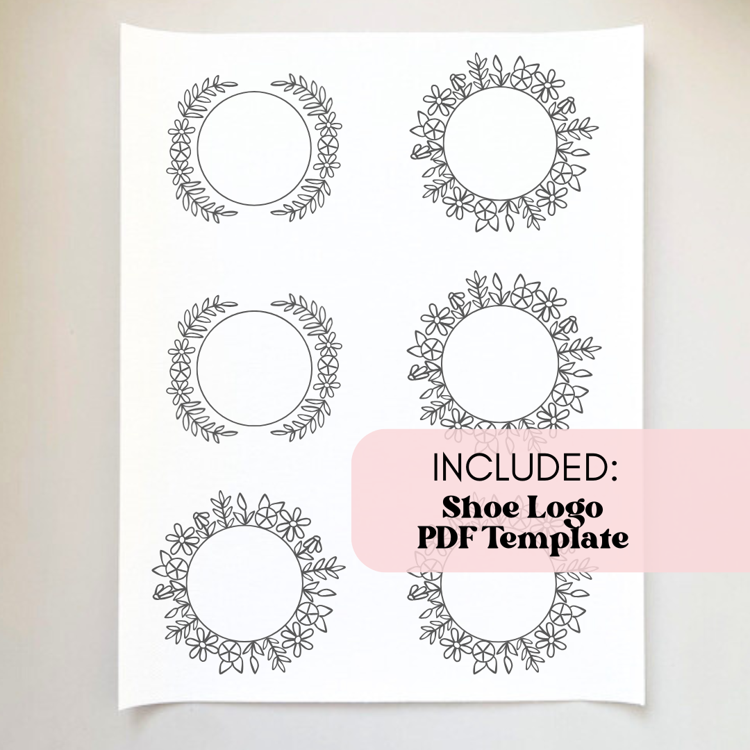 Converse Printable Stick and Stitch Embroidery PDF Templates