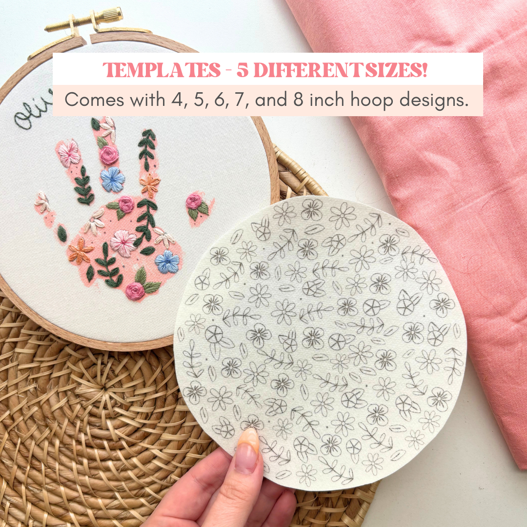 Embroidered Handprint Keepsake PDF Tutorial