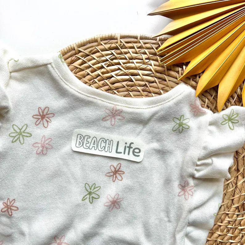 Beach Printable Stick and Stitch Hand Embroidery Templates