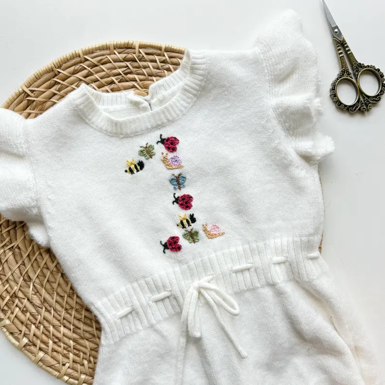 Printable Bug Alphabet Sweater Stick and Stitch Printable Pattern