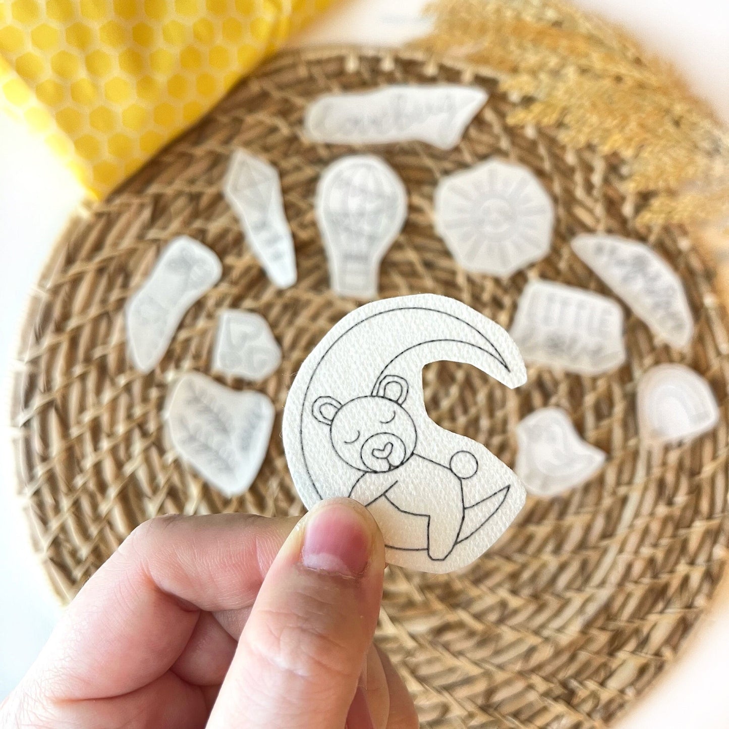 Printable Stick and Stitch Embroidery Designs Baby Sewing Patterns Download Stick n Stitch Print Sheet Baby Embroidery Gifts for New Moms