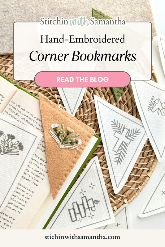 DIY Embroidered Bookmarks for the Book Lover