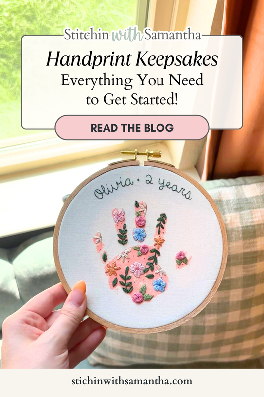 Handprint Embroidery Keepsakes: The Most Meaningful Gift for Mom & Grandma