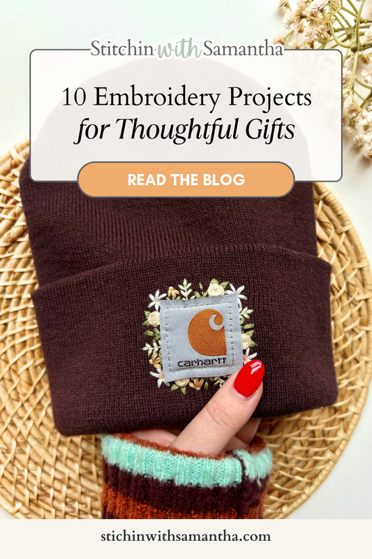10 Embroidery Projects That Make Thoughtful Gifts (Perfect for Fall & Christmas)