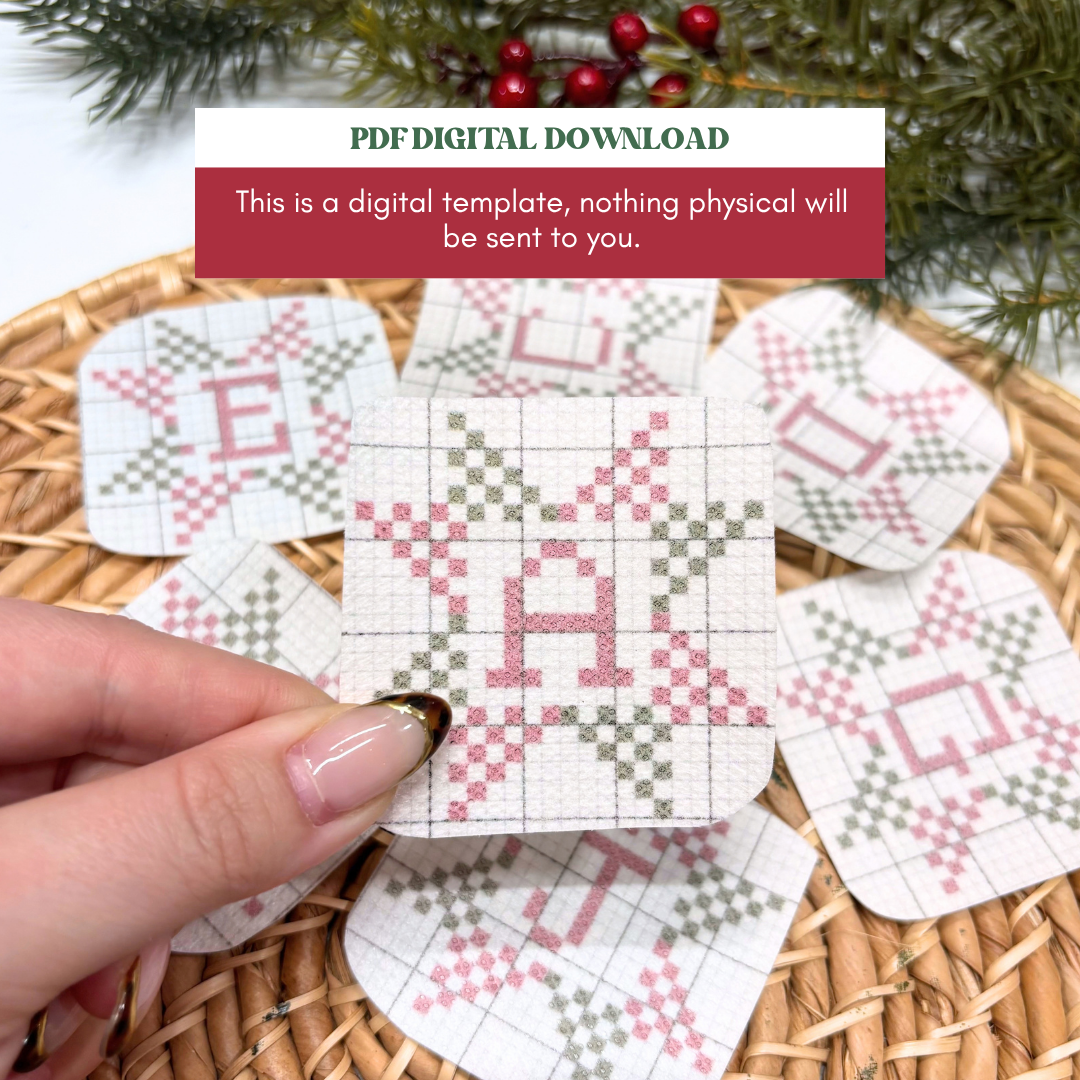Cross Stitch Ornament PDF Printable Templates