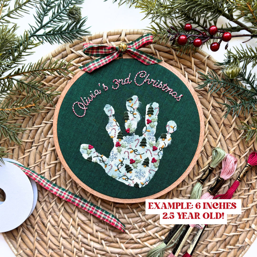 Christmas Handprint Keepsake Printable PDF Pattern