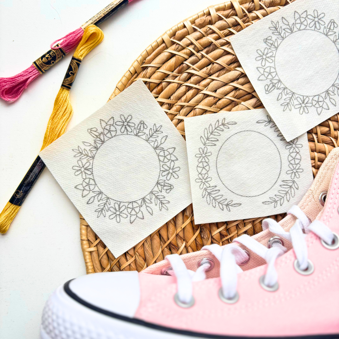 Converse Stick and Stitch Embroidery Patterns