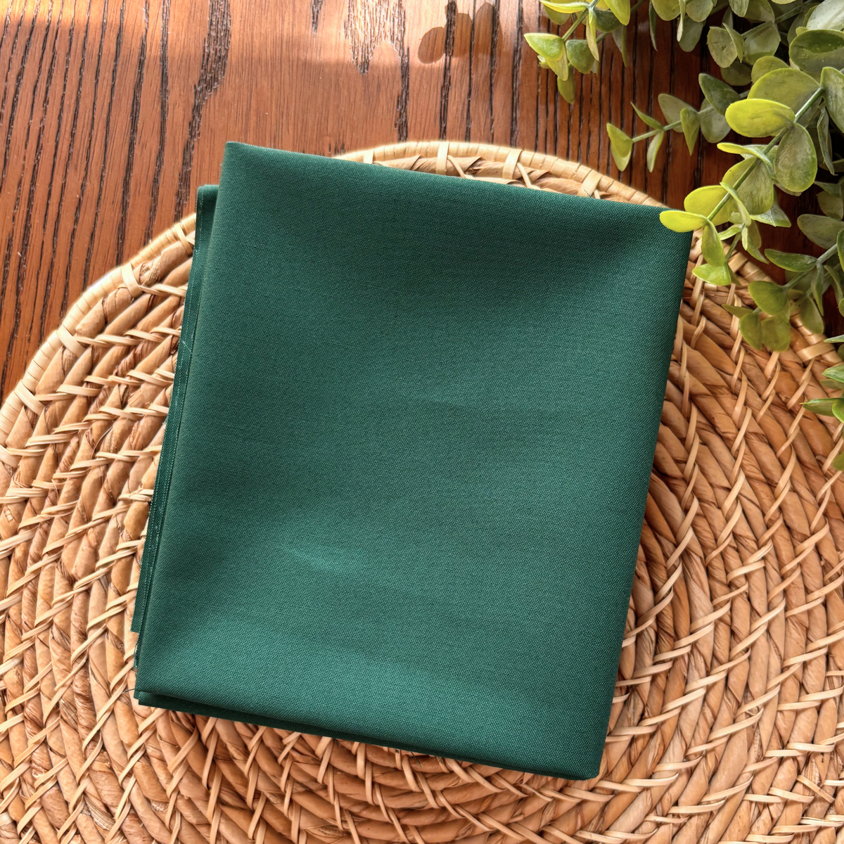 Dark Green Kona Cotton Fabric