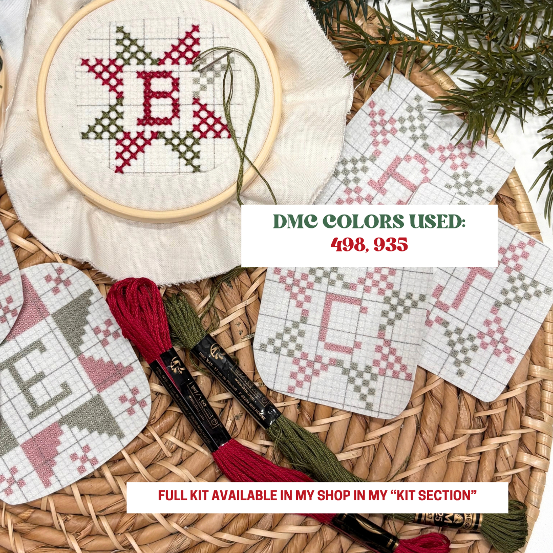 Cross Stitch Ornament PDF Printable Templates