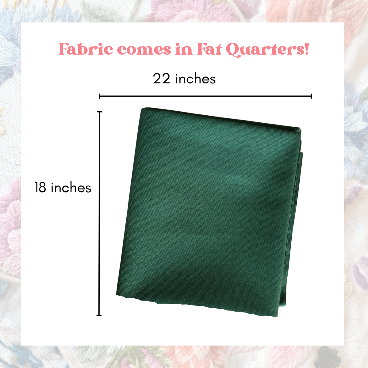 Dark Green Kona Cotton Fabric