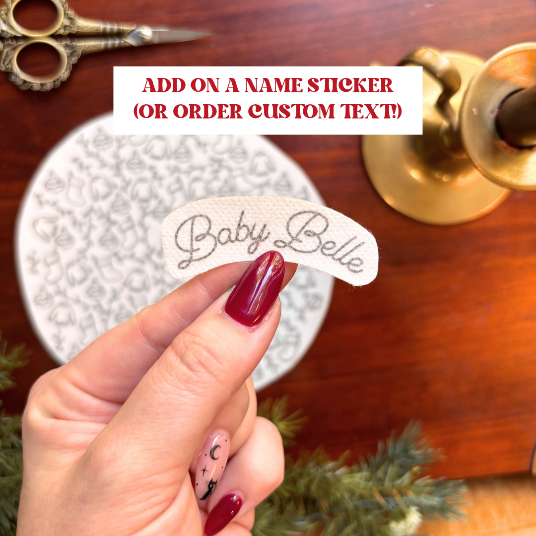Traditional Christmas Handprint Embroidery Stick & Stitch Pack