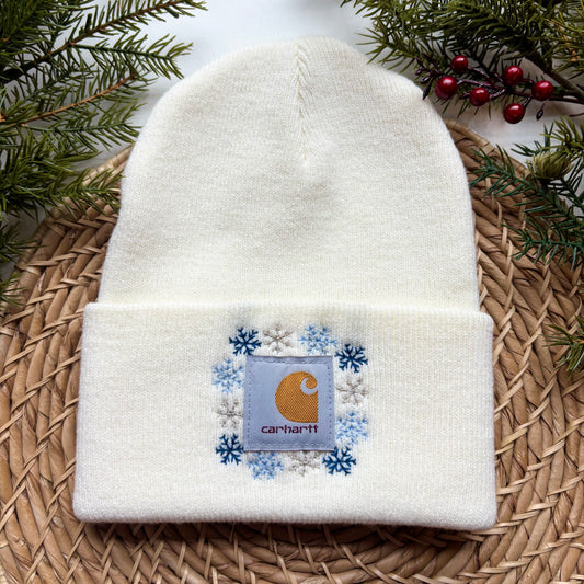 Adult Snowflake Carhartt Beanie
