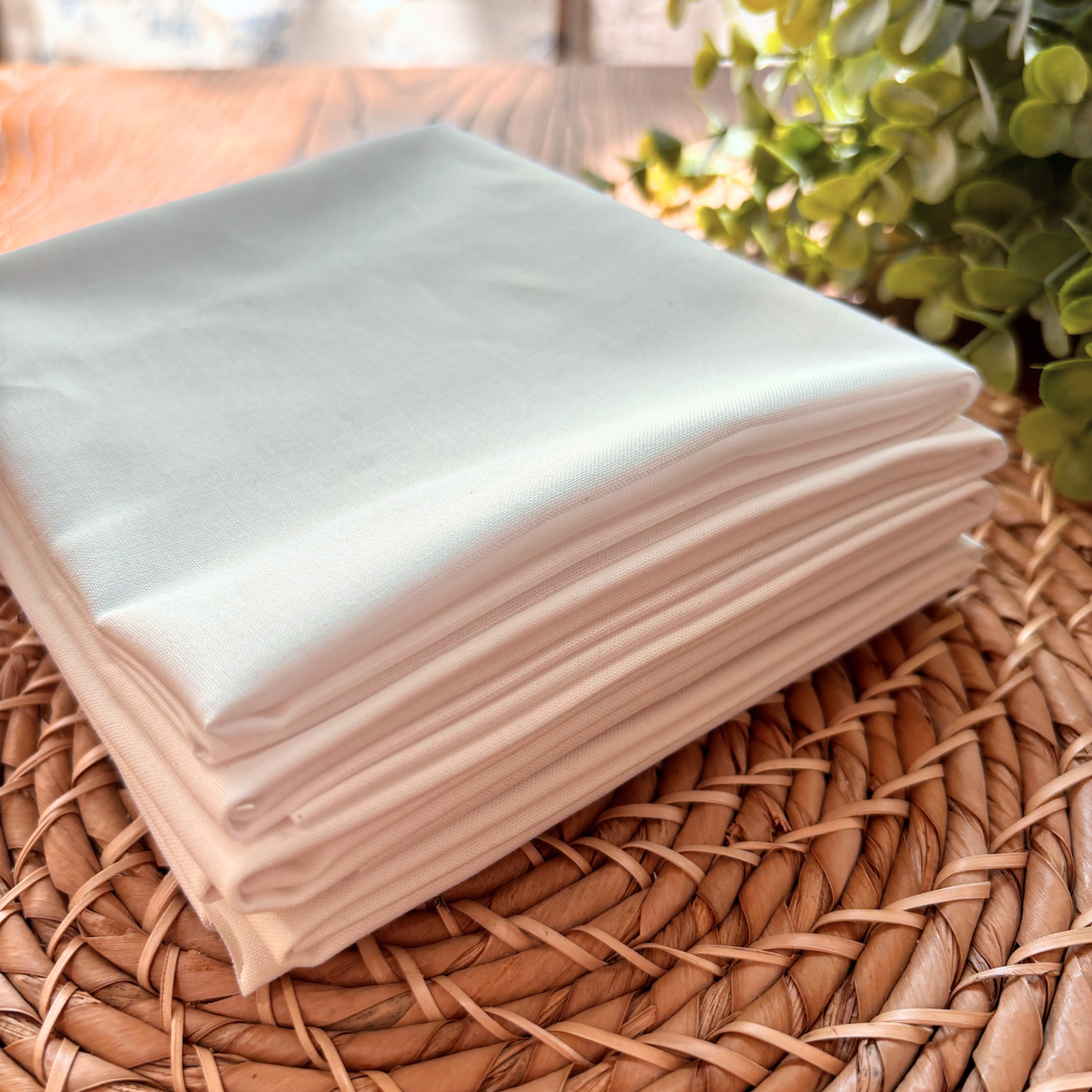 White Kona Cotton Fabric