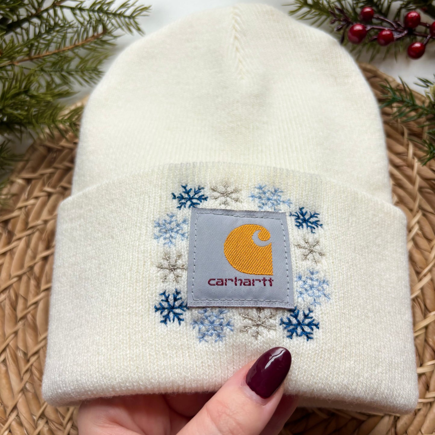 Adult Snowflake Carhartt Beanie