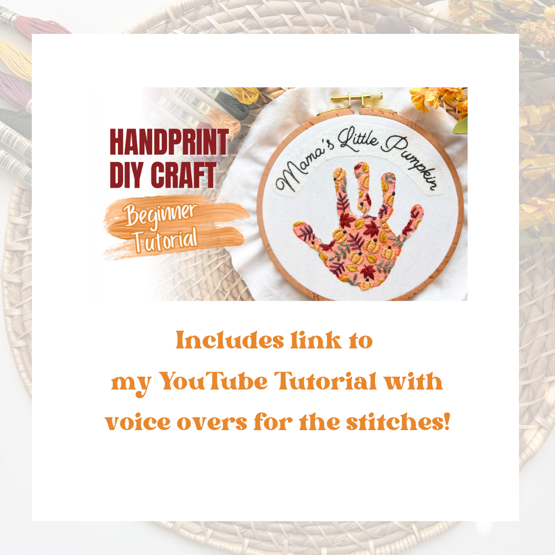 Fall Handprint Keepsake Printable PDF Pattern
