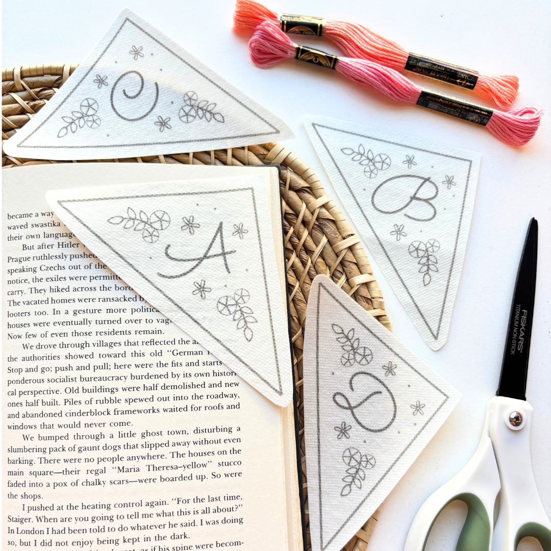 Personalized Letter Bookmark Stick and Stitch – DIY Felt Embroidery Gift for Book Lovers