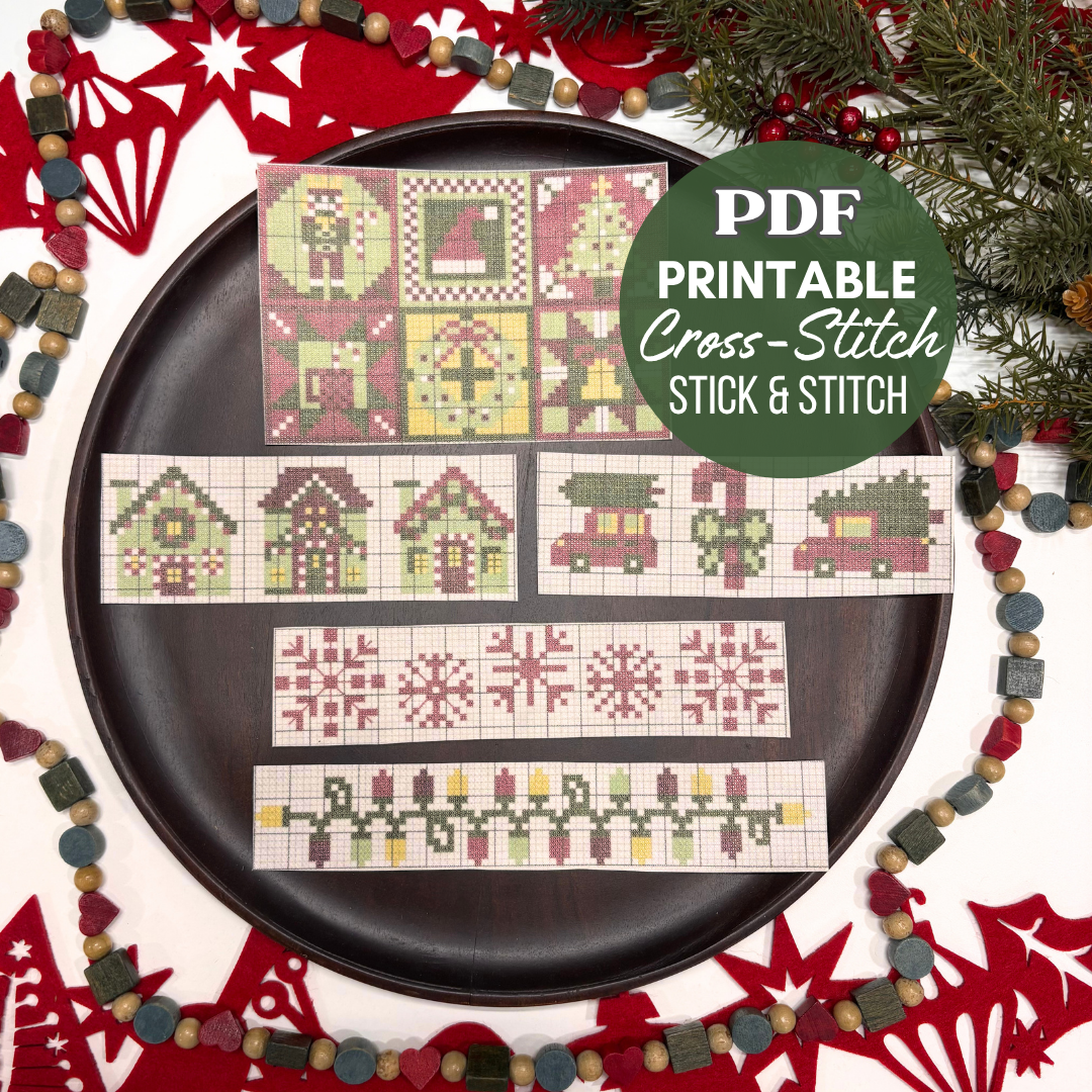 Christmas Cross Stitch Instant Download PDF Pattern Printable