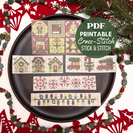 Christmas Cross Stitch Instant Download PDF Pattern Printable