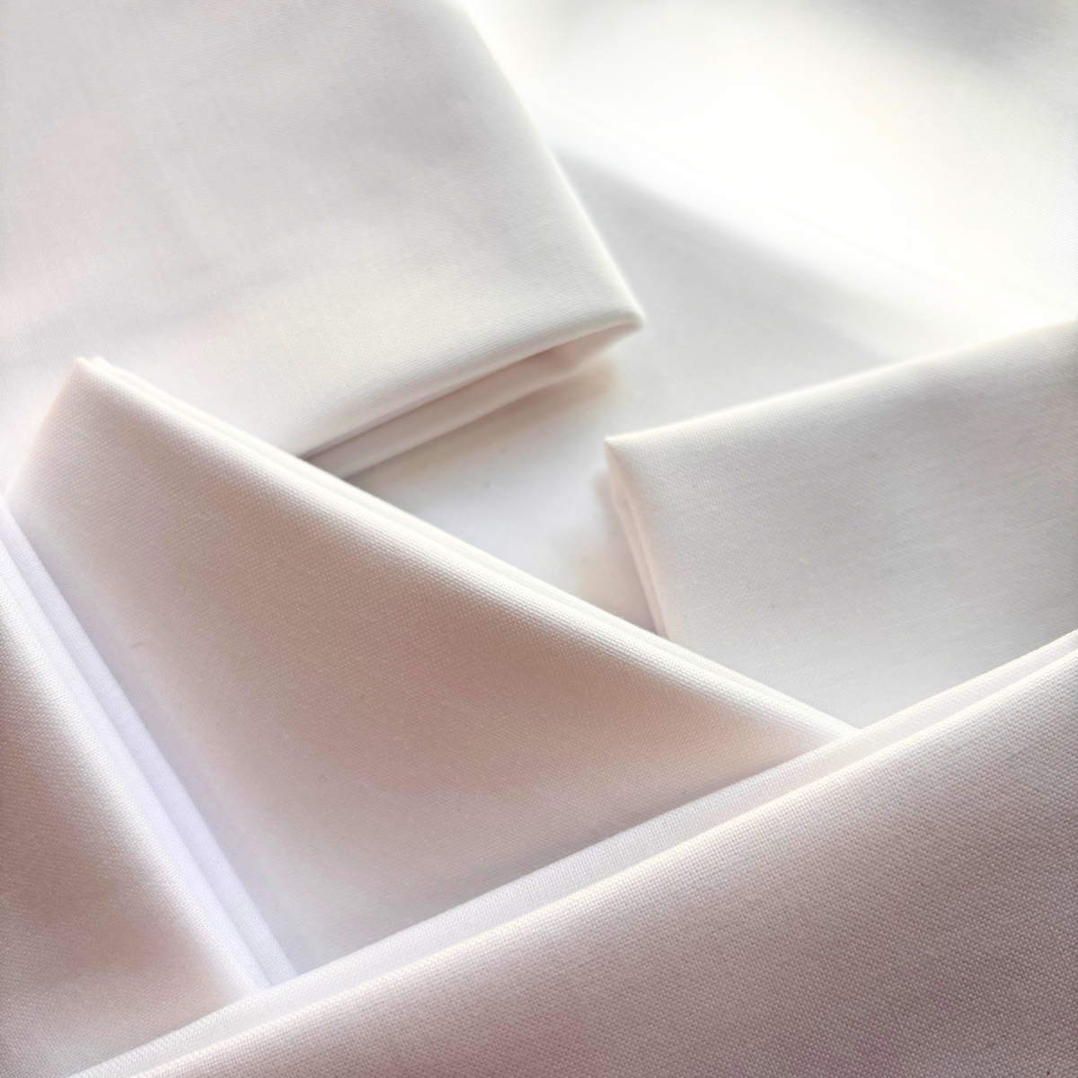 White Kona Cotton Fabric