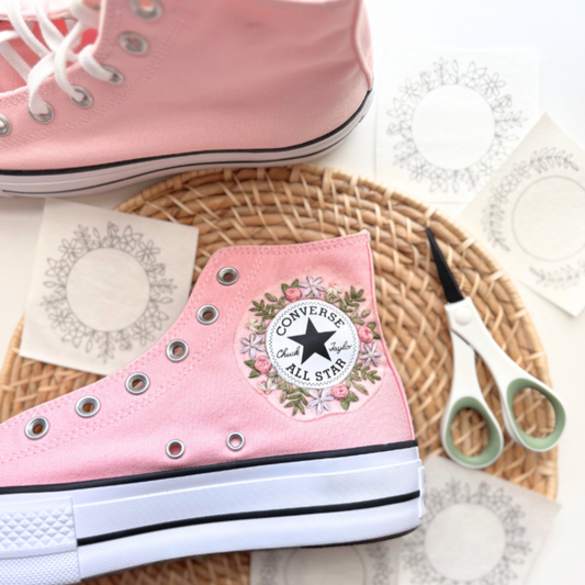 Converse Stick and Stitch Embroidery Patterns