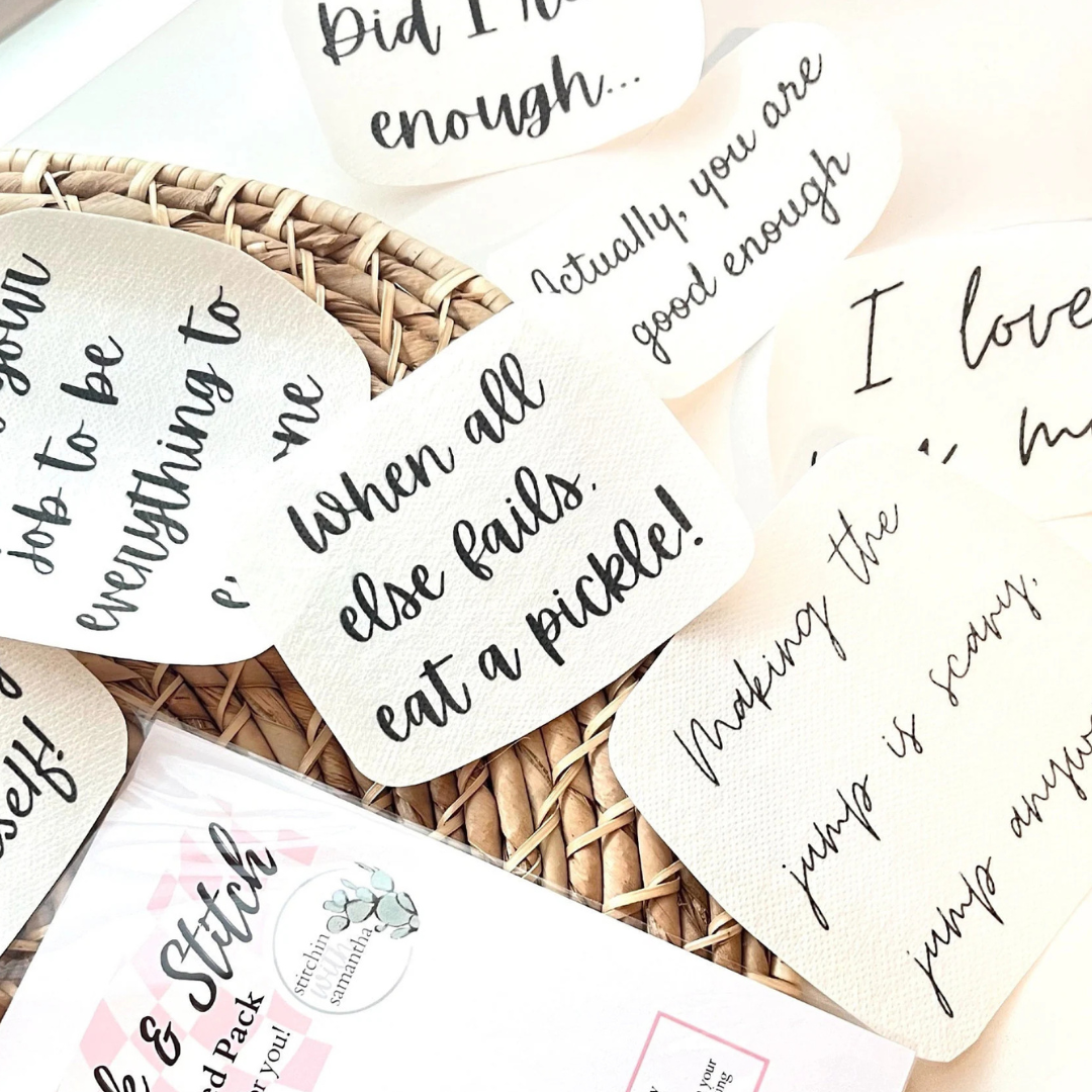 Stick and Stitch Quote Embroidery Hoop Patterns