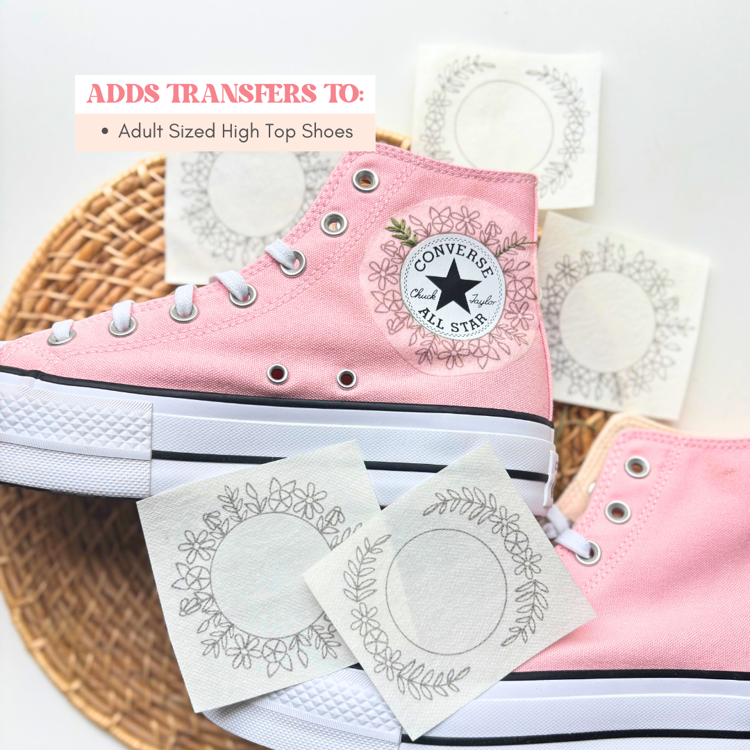 Converse Stick and Stitch Embroidery Patterns