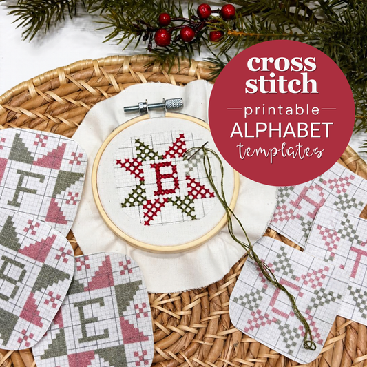 Cross Stitch Ornament PDF Printable Templates
