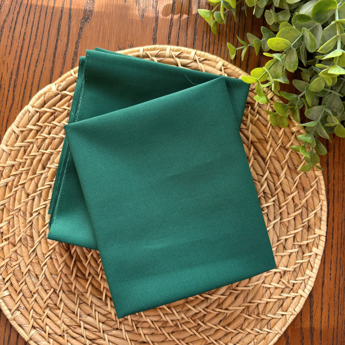 Dark Green Kona Cotton Fabric