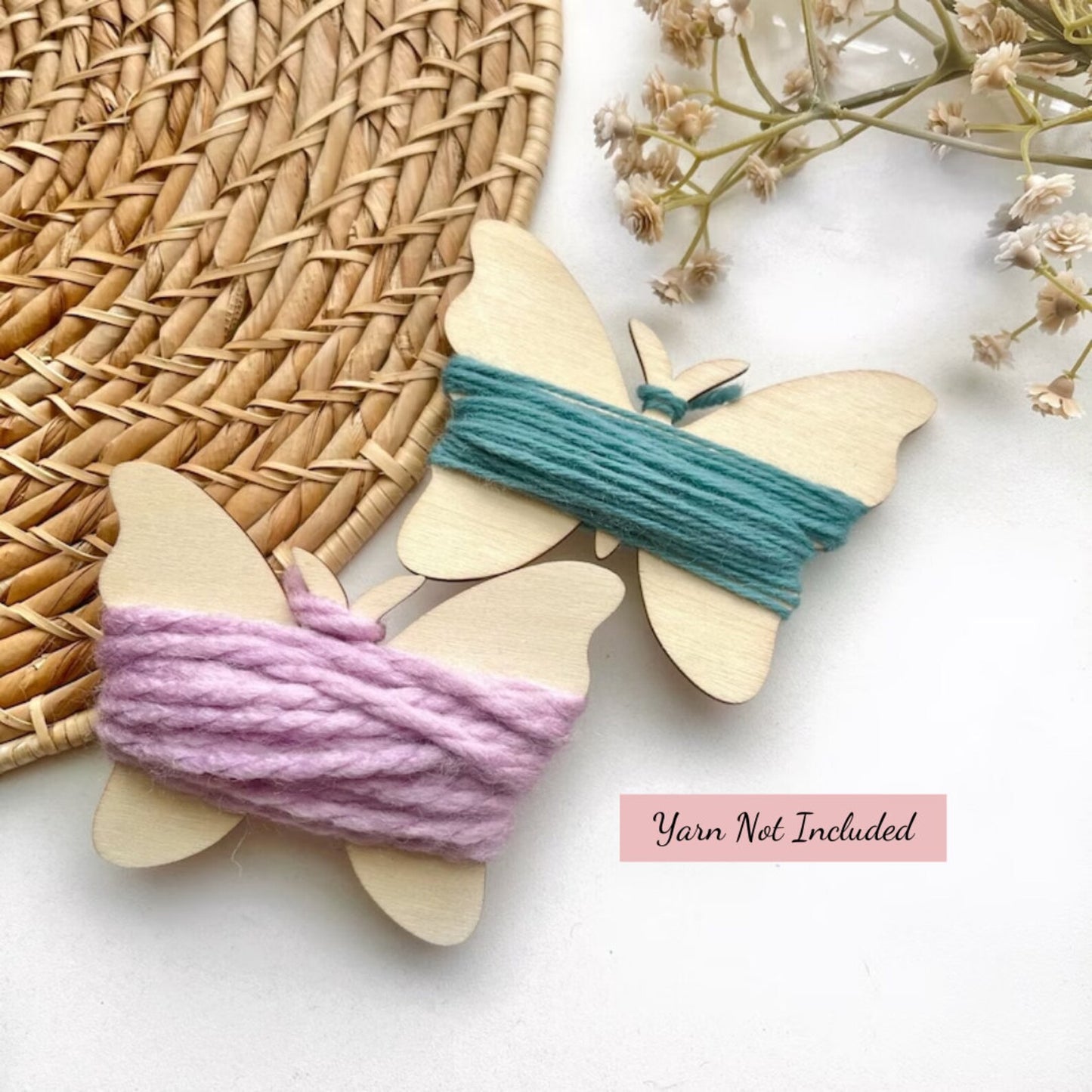 Yarn Bobbins Wooden Floss Holder (2 Pack)