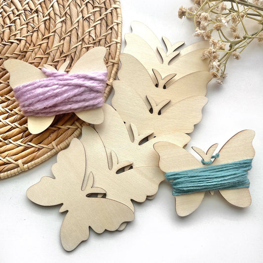 Yarn Bobbins Wooden Floss Holder (2 Pack)