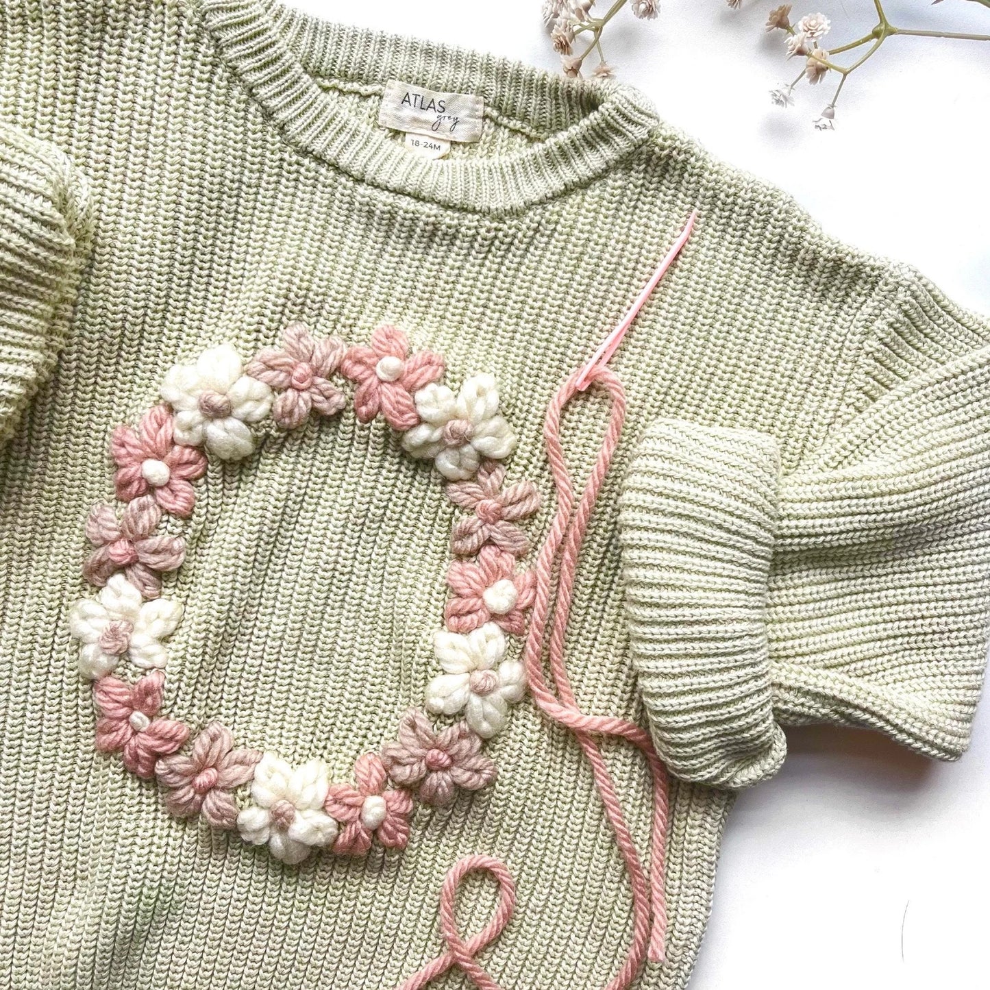 Bulky Weight Yarn Sampler for Sweater Embroidery