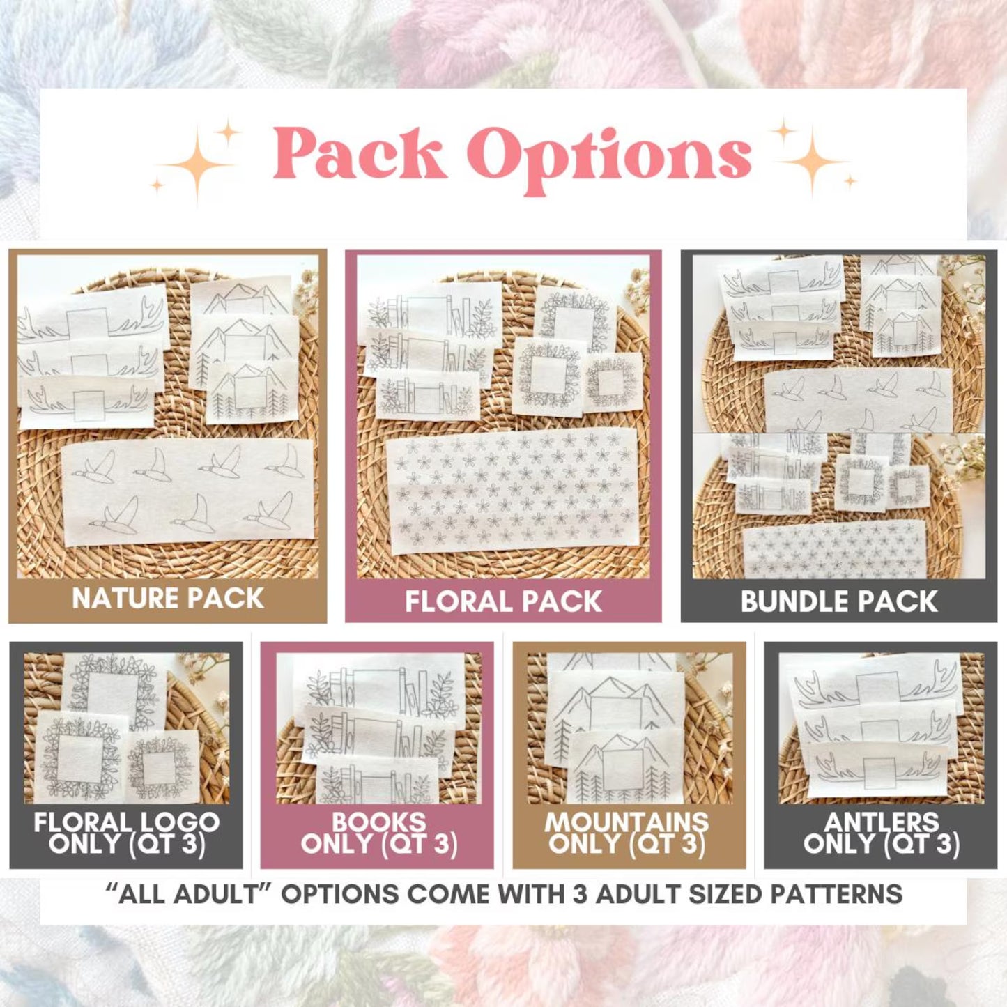 Nature Beanie Stick & Stitch Outdoor Embroidery Pack