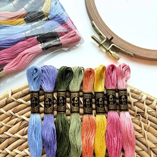 Colorful DMC Embroidery Thread (8 Pack)