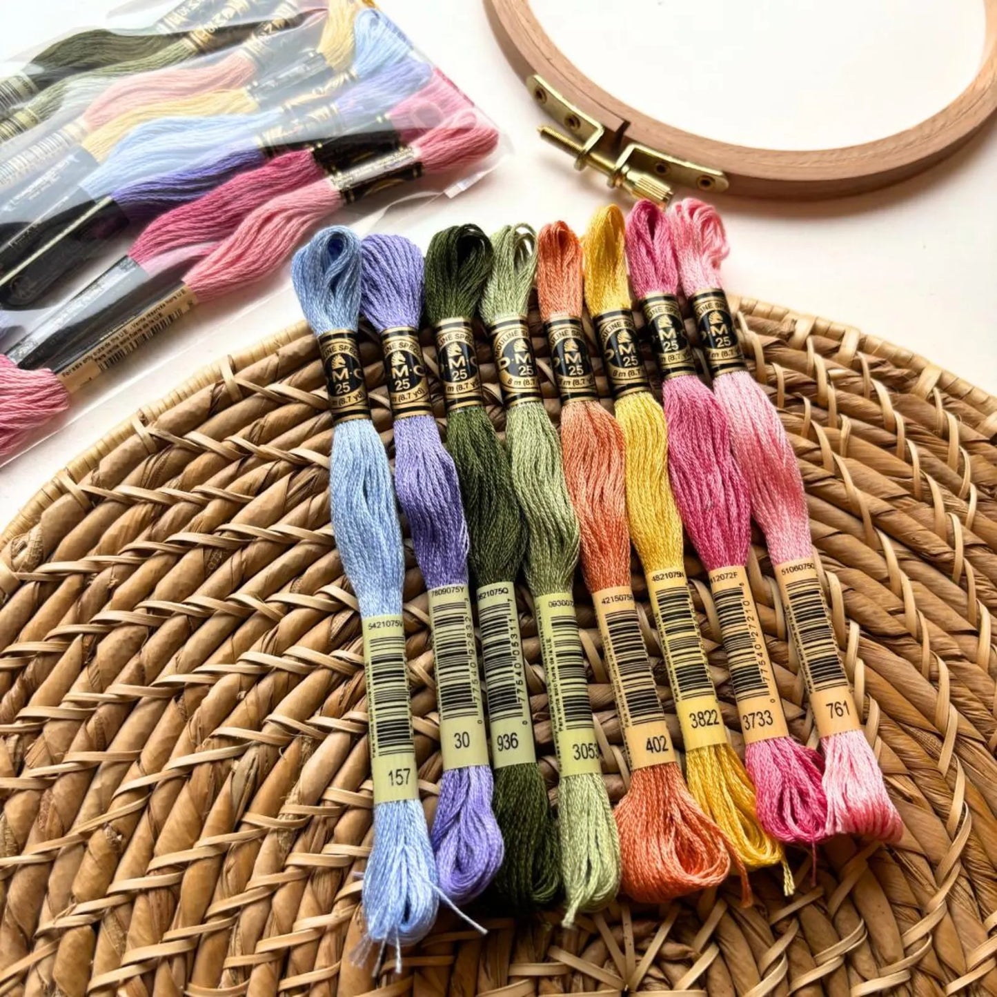 Colorful DMC Embroidery Thread (8 Pack)