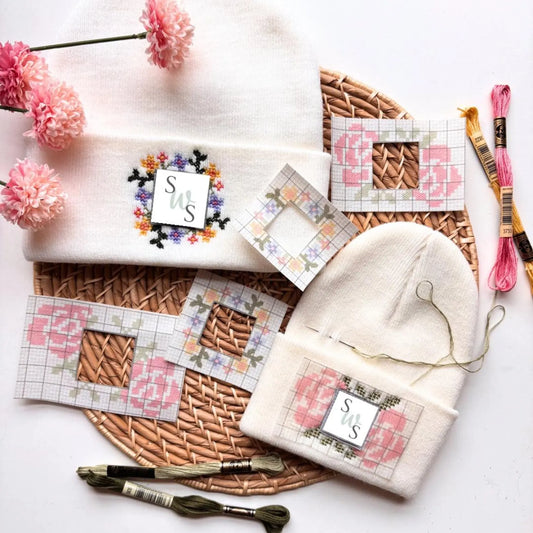 Cross Stitch Beanie Stick and Stitch Embroidery Patterns