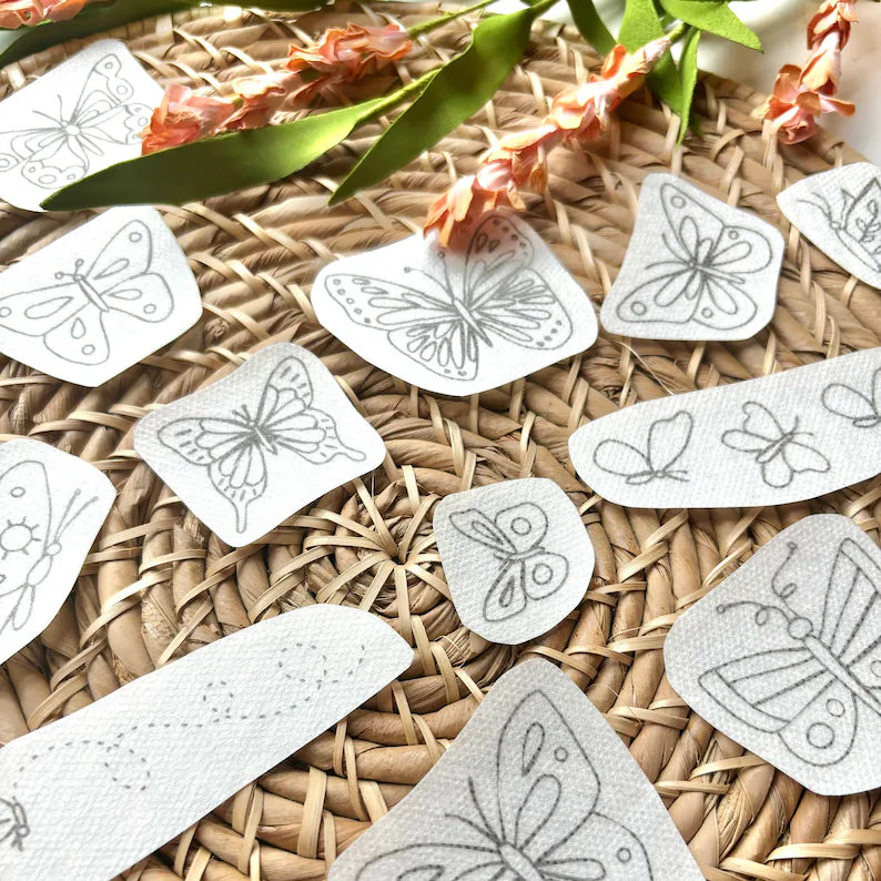 Butterfly Stick and Stitch Whimsical Embroidery Pack