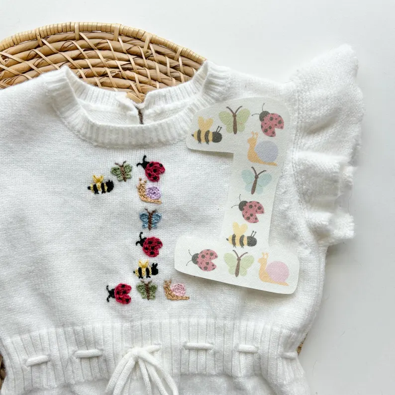 Printable Bug Alphabet Sweater Stick and Stitch Printable Pattern