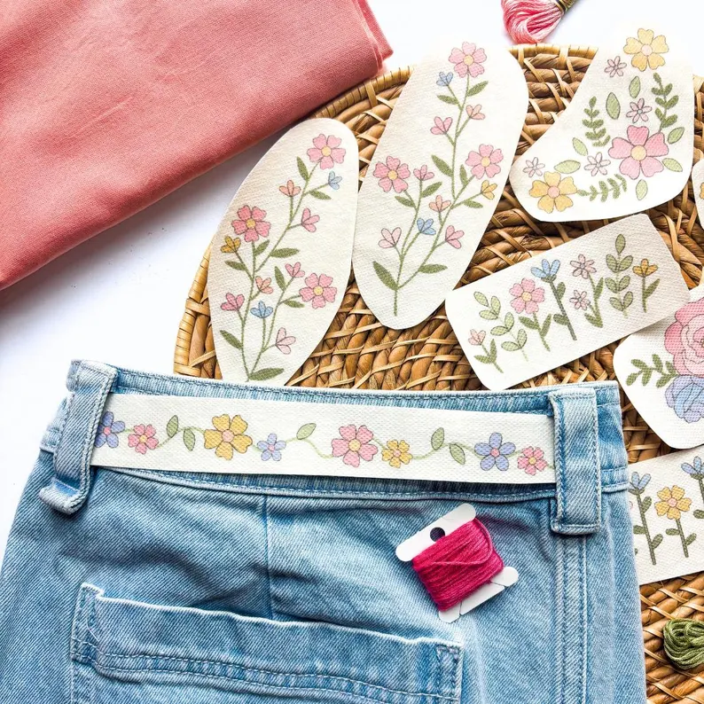 Colorful Flower Stick and Stitch Embroidery Patterns (Color + Stitch Guides!)