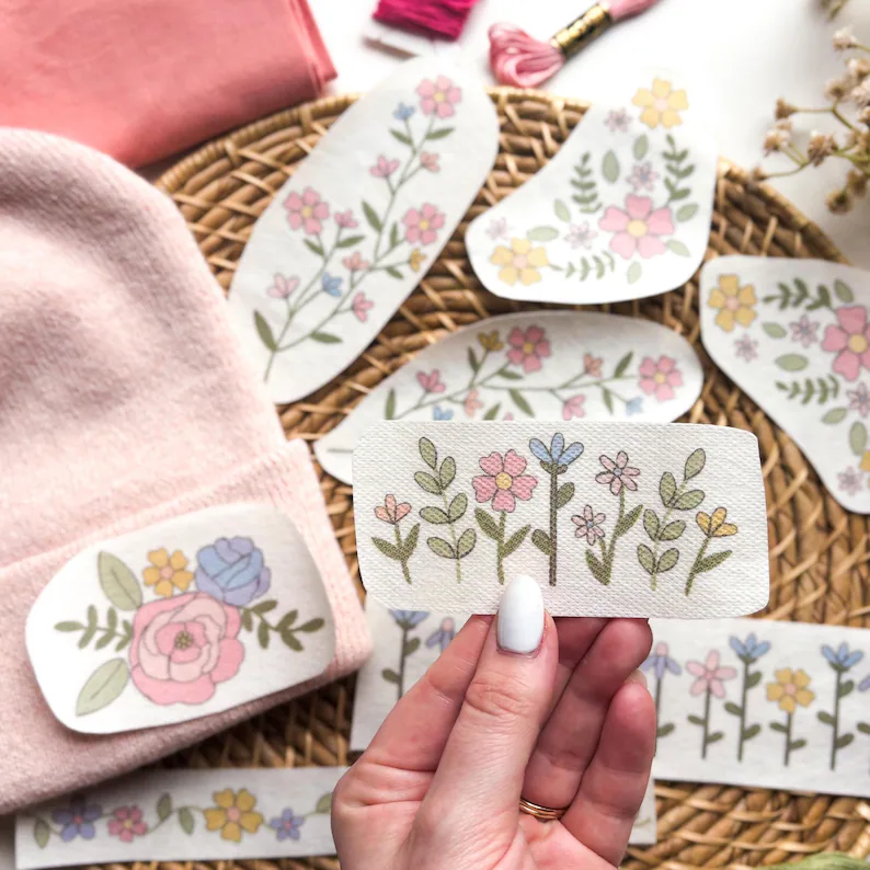 Colorful Flower Stick and Stitch Embroidery Patterns (Color + Stitch Guides!)