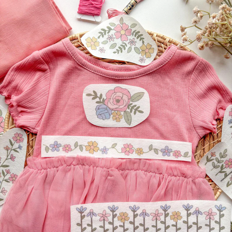 Colorful Flower Stick and Stitch Embroidery Patterns (Color + Stitch Guides!)