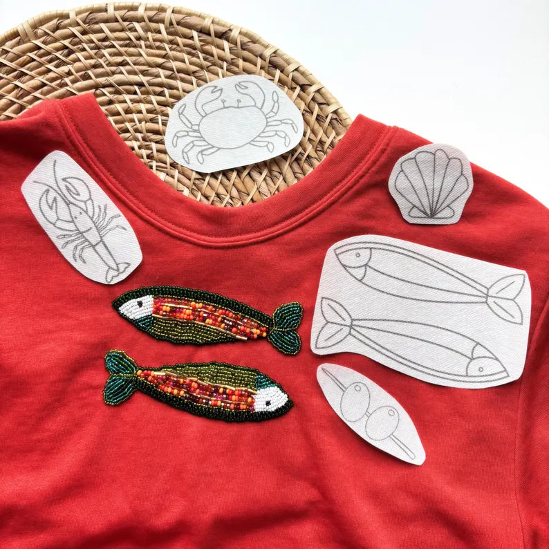 Fisherman Stick and Stitch Hand Embroidery Pack