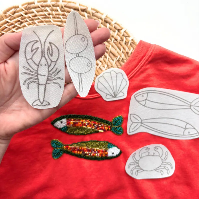 Fisherman Stick and Stitch Hand Embroidery Pack