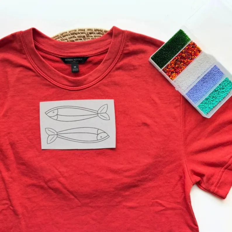 Fisherman Stick and Stitch Hand Embroidery Pack