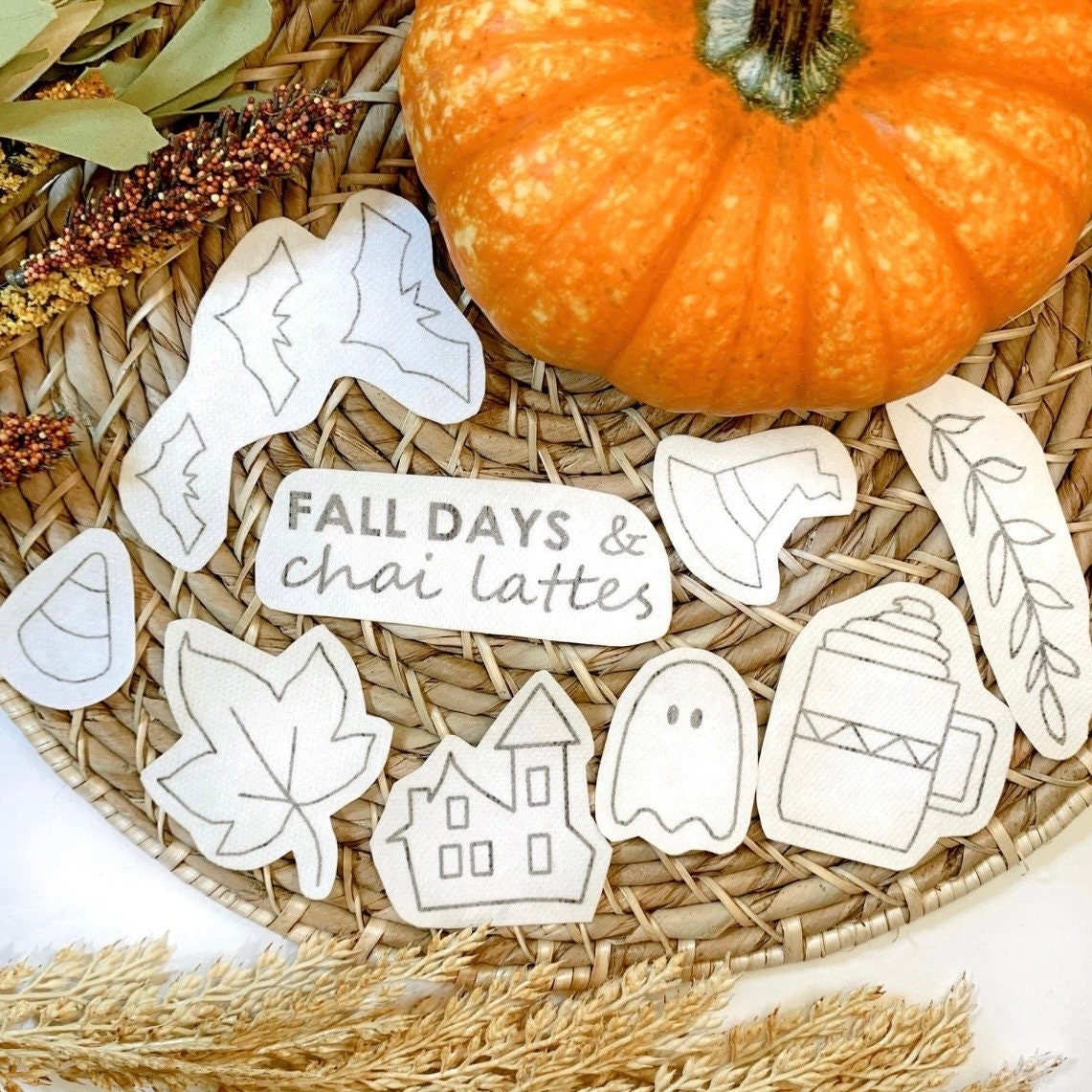 Printable Stick and Stitch Embroidery Patterns Download Halloween Sewing Pattern Download Stick and Stitch Print Sheet Embroidery Images