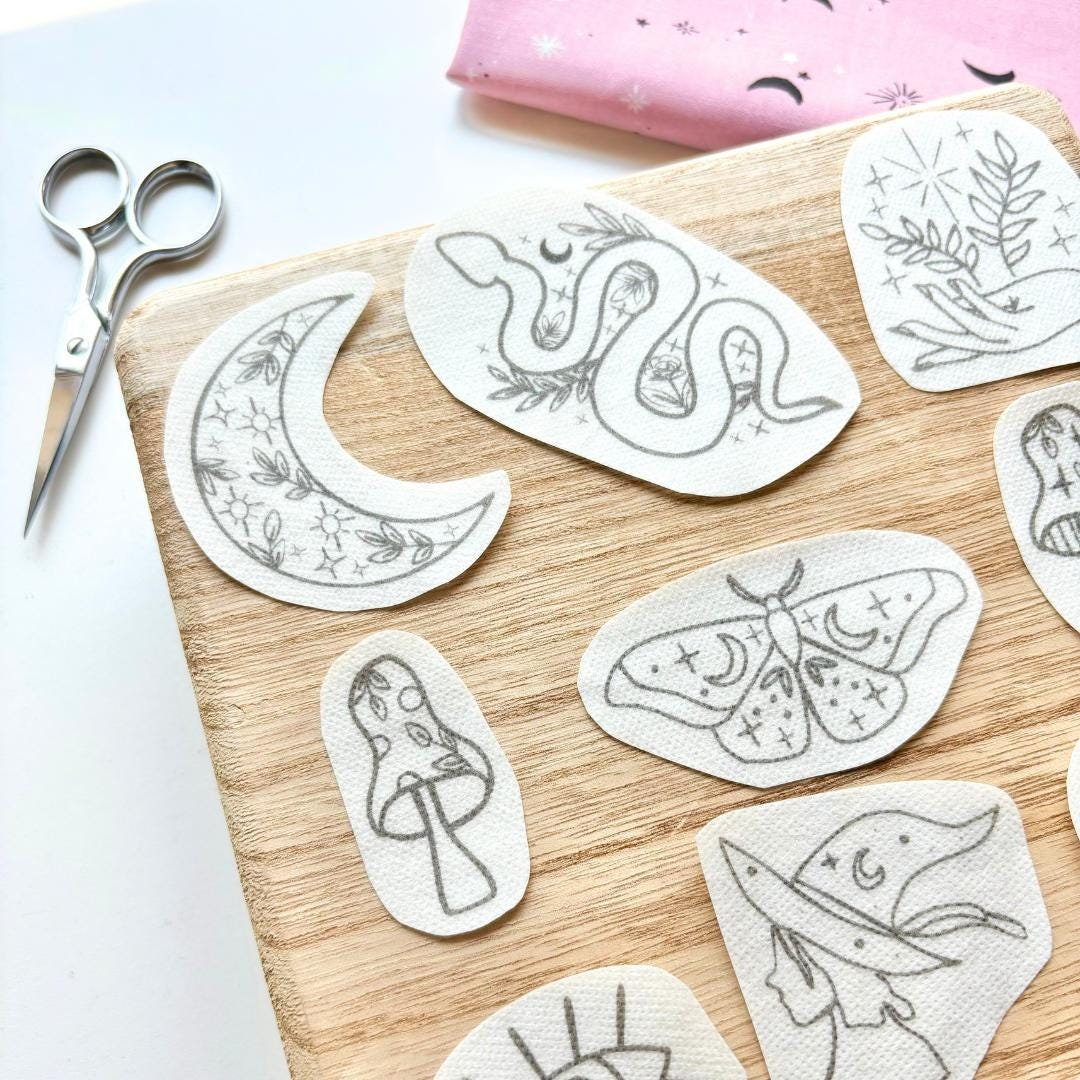 Celestial Stick and Stitch Witchy Hand Embroidery Patterns