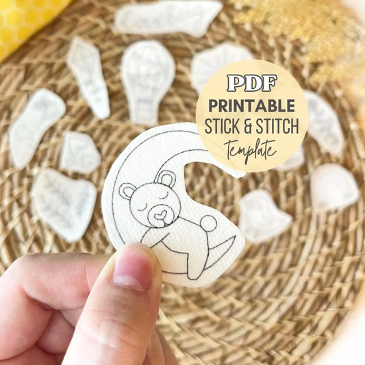 Baby Printable Stick and Stitch Hand Embroidery Templates